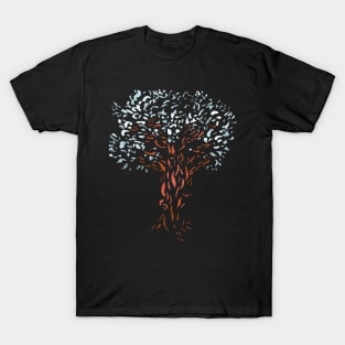 Tree Mystical and Magical - Tribal Nature Ink Art T-Shirt